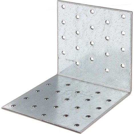 Squadretta giunzione angolare multiforo 100x100x100x2,5