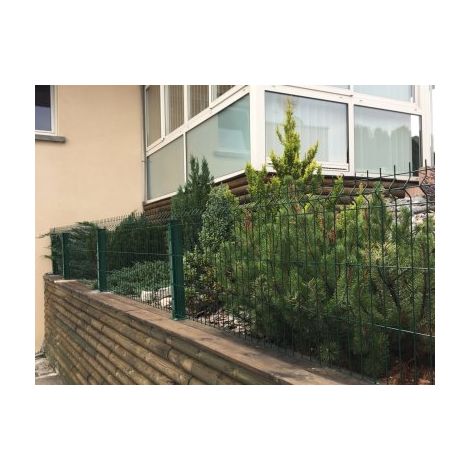 Kit Grillage Rigide Vert 30M - JARDIPREMIUM - Fil 4/5mm - Sur Platines - 1,53 mètre (1/4)