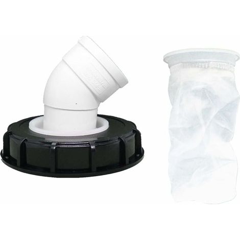 45°Filtre à Couvercle IBC, Filtre à Eau de Pluie en Nylon 163 mm, Lavable avec Couvercle pour réservoir d'eau de Pluie IBC DN 150-LIAIKI (1/5)