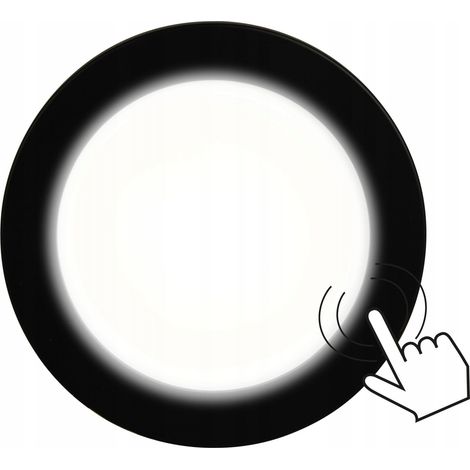 Lampada LED touch a superficie nera 4W 3000K 180 lm 12V SLL05 TS (1/5)