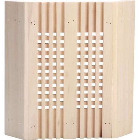 Abat-jour d'angle carré en bois pour salle de Sauna, accessoires de couverture de lumière (1/5)