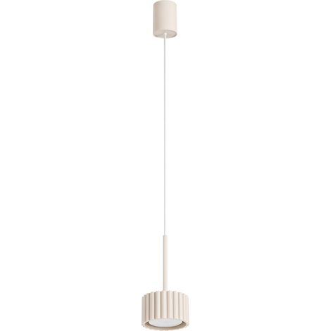 Lámparas colgantes AURA beige aluminio 1xGx53 10cm Sollux (1/2)