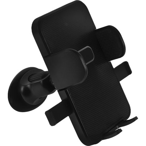 Support de Téléphone Voiture Rotatif 360° en Abs Fixation Aération, Base Boule 17 Mm, Prise Sécurisée pour Smartphone en Voiture Minimaliste (1/5)