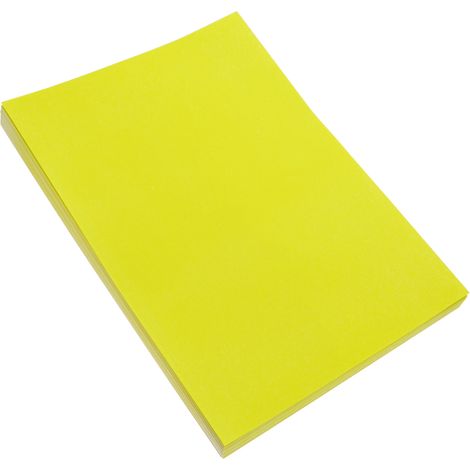 BeMatik - Étiquettes rondes adhésives jaune pour imprimantes A4 63.5mm 100 feuilles (1/5)