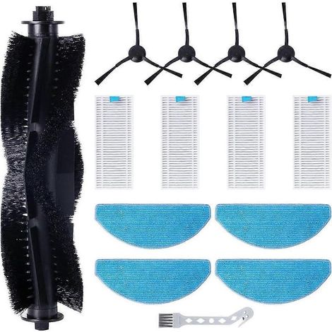 Kit d'accessoires de 14 pièces pour aspirateur robot Laresar Mars01 : pièces de rechange pour rouleau, brosse latérale, serpillère, tampon et filtre HEPA (1/5)