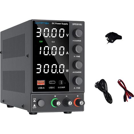 Fuente de alimentación, voltaje ajustable, pantalla digital, DPS3010U 30V10A (1/2)