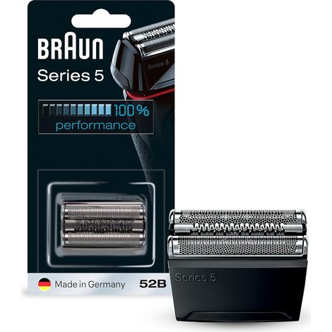Testina di ricambio Braun per rasoi elettrici Serie 5 - 52B - Compatibile con i rasoi elettrici 5090/5190cc, 5040/5140s, 5030s, 5147s, 5145s, 5195cc, 5197cc