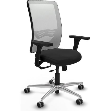 Silla de oficina piqueras y crespo Zulema negro piel sintética (1/2)