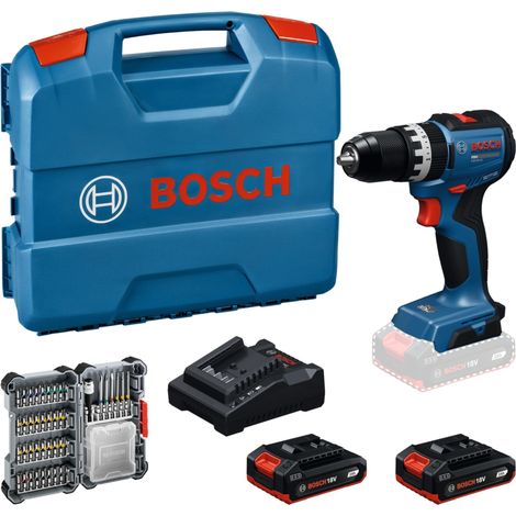 Perceuse-visseuse à percussion sans-fil GSB18V-52 (avec GBA 18V 2.0Ah, GAL 18V-20, L-case, kit AC) (1/5)