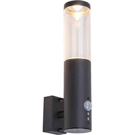Lampada da parete Katowice Antrazhit Transparent GU10 1x Max 7W IP44 L: 11 cm B: 6cm H: 29cm dimmerabile (1/5)