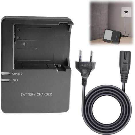 2er-Pack kompatible Ladegeräte für LC-E8C, für LP-E8, mit LED-Anzeige, kompatibel mit Canon EOS 550D/600D/650D/700D (schwarz)