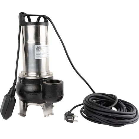 Capvert – Pompe de relevage submersible 750 W – Débit 21 m³/h – Hauteur de refoulement 9,5 m – Eaux chargées avec particules solides