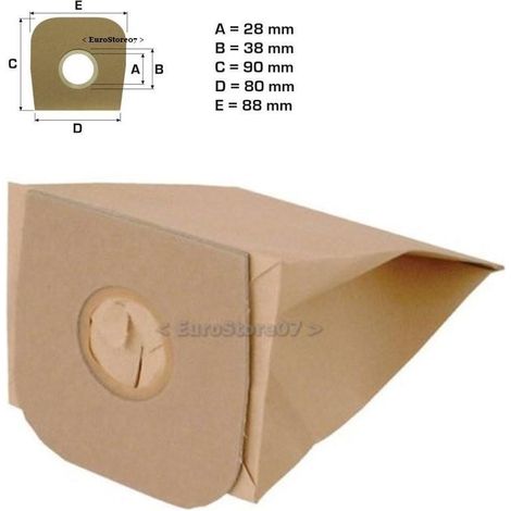 8 SACCHETTI SACCHI ASPIRAPOLVERE BOSCH FLEXA BHS 1 BHS 1900 typ O DL 6 (1/2)