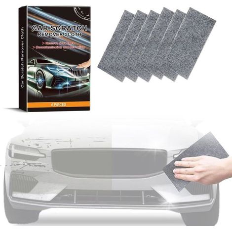 Lot de 6 chiffons anti-rayures et nano-brillants pour réparer les résidus de peinture, les tourbillons et les taches d'eau. (1/2)