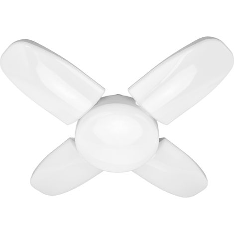 Plafonnier LED pliable pour garage 8000 lm E26/27, déformable, 85-265V4+1, quatre feuilles, 80 W, 6500 K (1/5)