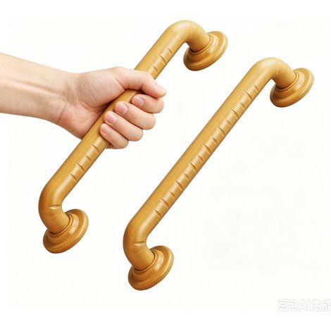 Haltegriff Dusche für Senioren, Edelstahl Handtuchhalter Duschgriff, 2 Stück, 38 cm (1/5)