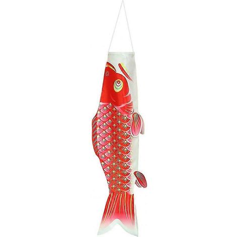 Japanese Carp Windsock In The Breeze Fade Resistant Fishy Koi Windsock Traditional Hanging Flag & Banner  70cm (1/3)
