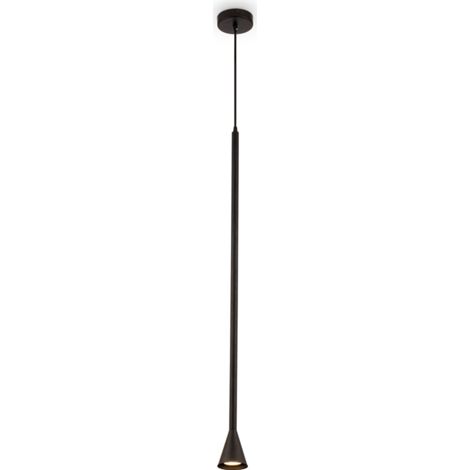 Maytoni Arrow Plafonnier Slim Suspension Noir GU10