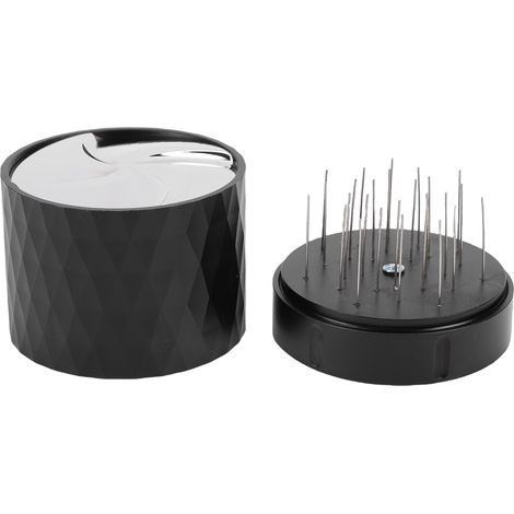 Distributeur de Café 58mm Tasseur à Gravité Base Acier Inoxydable Couvercle Bois Noix Poignée Antidérapante pour Espresso (1/5)