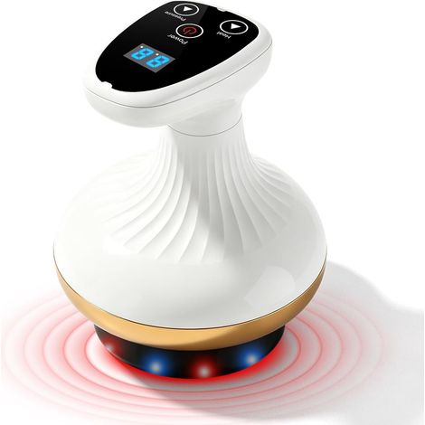 Appareil de Massage D'aspiration, 181 173 121 mm Appareil de Massage Cellulite, Massage Infrarouge, Guasha Masseur électrique, 9 niveaux D’aspiration für Relaxation Musculaire (1/5)