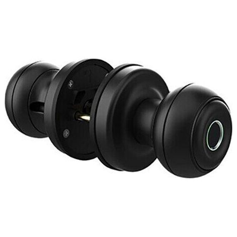 Smart lock, Internet of things, fingerprint, key, aluminum alloy material, black