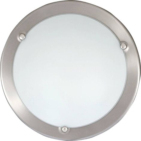 Plafonnier verre 28,5cm E27 60W chrome Ufo Rabalux (1/3)