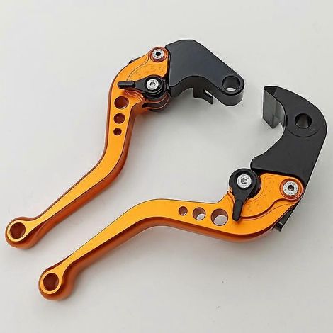 Moto GSX-S1000 grosse cylindrée : nouveau klaxon de frein en alliage d'aluminium, poignée d'embrayage modifiée, accessoires de biellette de direction (Orange 2) (1/5)