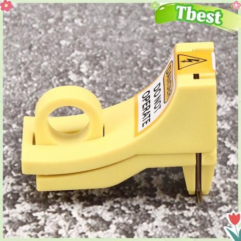 Verrouillage de disjoncteur miniature - TBEST - Pour disjoncteurs miniatures Schneider - Nylon durable - Goupille extérieure - Jaune (1/5)