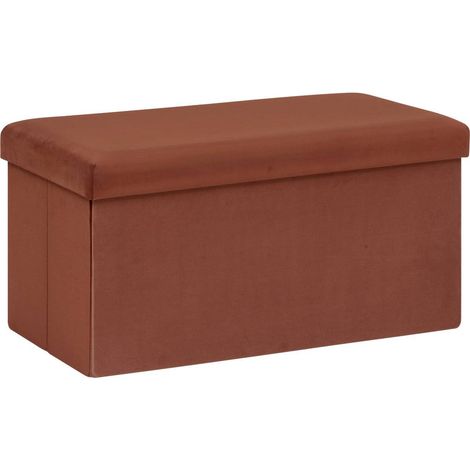 Pouf doppio pieghevole tess 76x38cm ambra - Atmosphera créateur d'intérieur