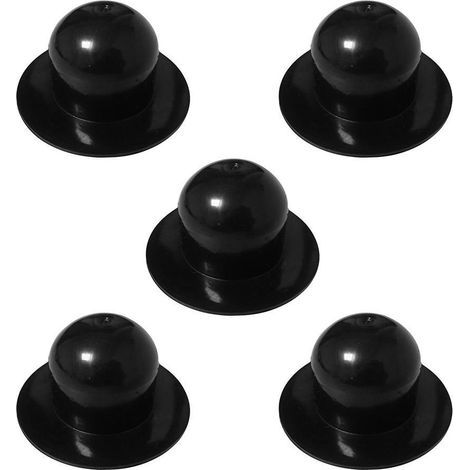 5pcs Bouchons de Fond pour Piscine, Adaptateurs Noir pour Pompe de Filtration et Trou de Drainage (1/5)