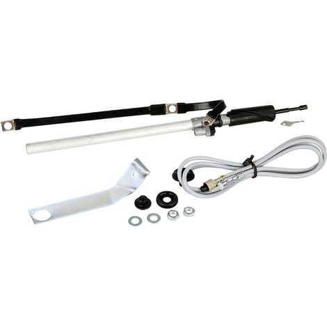Antenne AM FM telescopique ISO 90cm Chrome compatible avec VW Golf 3 - 71