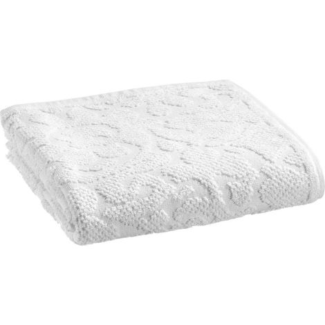 Serviette de Toilette pour la Salle de Bain Coloris Snow - Dimensions 50 x 100 cm - PANGIVO (1/3)