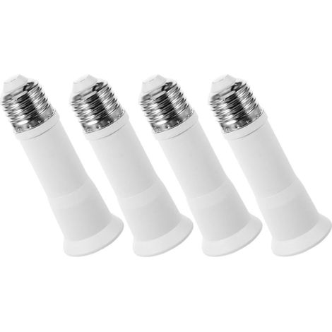 Adaptateur de Douille Ampoule Prise E27 à E27, Rallonge Extensible en Métal et Pc, Lot de 4 Pièces Cuisine et Boutique Conversion (1/5)