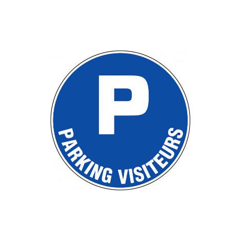 Panneau Parking visiteurs - Rigide Ø450mm - 4080123