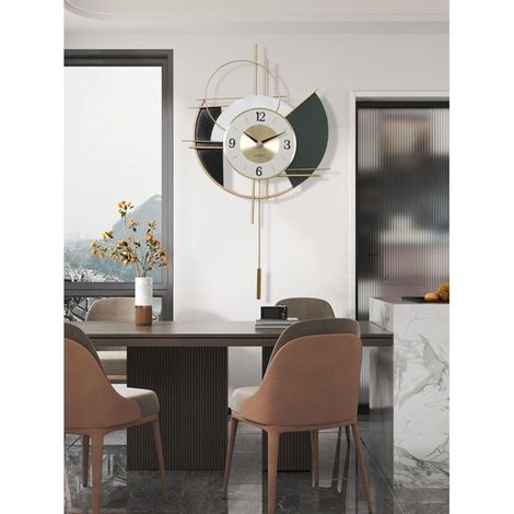 Horloge Murale Design Moderne Pendules Murales Silencieuses Style Nordique Décorative Grande Horloge Murale Créatif Minimaliste Pendules
