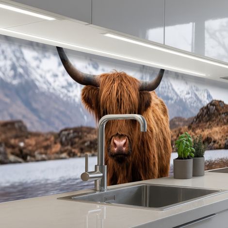 SCHIENALI CUCINA Highlander scozzese - Marrone - Acqua 400x80 cm (1/5)