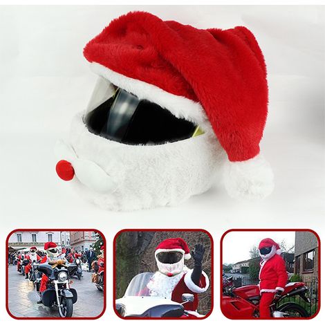 Motorradhelmüberzug im Cartoon-Stil, winddicht, weich, mit PP-Baumwolle gepolstert, elastisch, lustiger Helmüberzug für Outdoor-Fahrten, rot (1/5)