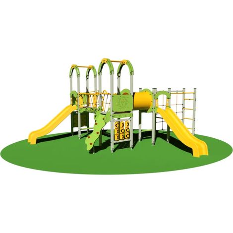 Villaggio Hathi 962 RA risalita appigli Giochipark 3 torrette ponte 2 scivoli (1/2)