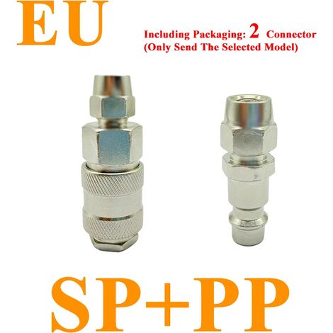 (EU SP PP-30) Raccords de tuyau d'air UE, coupleur, accessoires pour compresseur, raccord à dégagement rapide, connecteur pneumatique standard européen. (1/5)