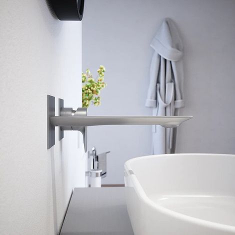Miscelatore lavabo ad incasso nickel spazzolato Rita (1/4)