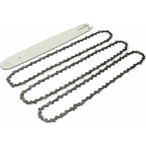 Guide de chaîne de 16 pouces et 3 chaînes de tronçonneuse, pas de 56, pour Stihl MS170 MS180 MS192 MS200 MS210 MS211 009, pièces de tronçonneuse (1/5)