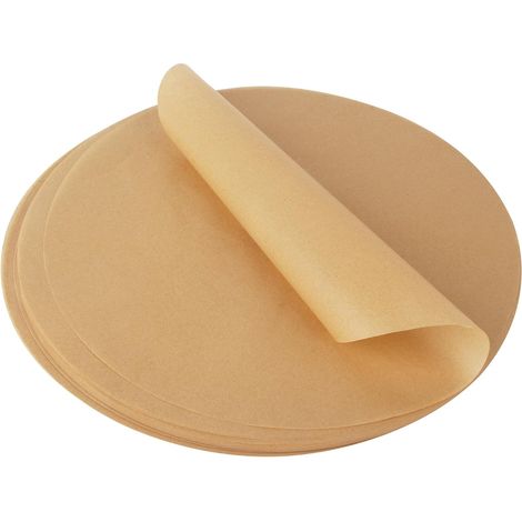 200Pcs Feuilles Papier Sulfurisé Ronde, 30 cm Résistant à la chaleur, Feuilles De Papier Cuisson, pour Barbecue, Poêle et la Friteuse a Air, la cuisson des aliments (1/5)