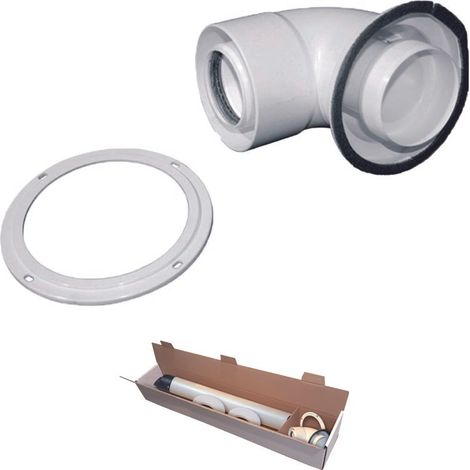Koax-Bausatz - pps / pvc-Bausatz coax pp/pvc-kit7 Wandanschluss für Brennwertkessel 60/100