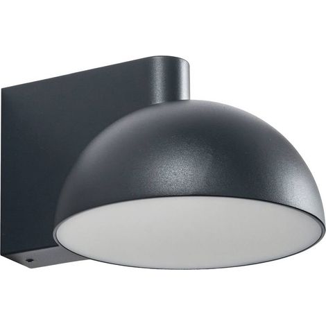Lucande Lámpara de pared exterior 'Velira' en Negro Metal