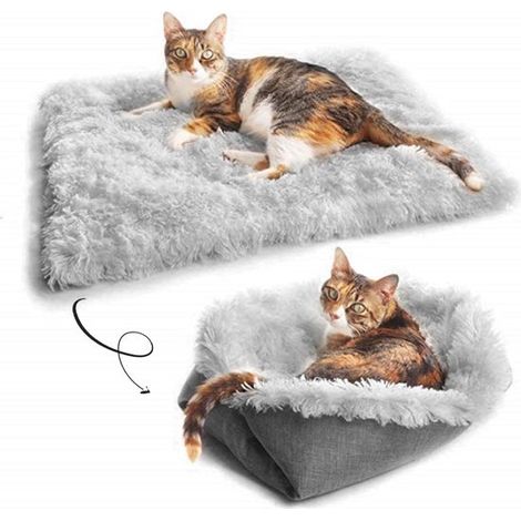 Cuccia per gatti e cani di piccola taglia, tappetino autoriscaldante lavabile, caldo e soffice, cuscino rilassante, cuccia morbida per gatti e cani di piccola taglia, ideale per la cuccia, per interni