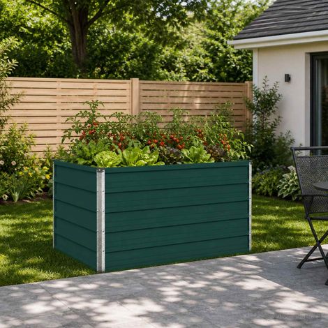 vidaXL Cama de Jardín Elevada Verde 100 x 80 x 55 cm (1/5)