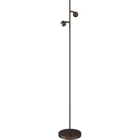 Lampe sur pied à deux lumières Talana Cacao brun - 1410-15-15-2 (1/3)