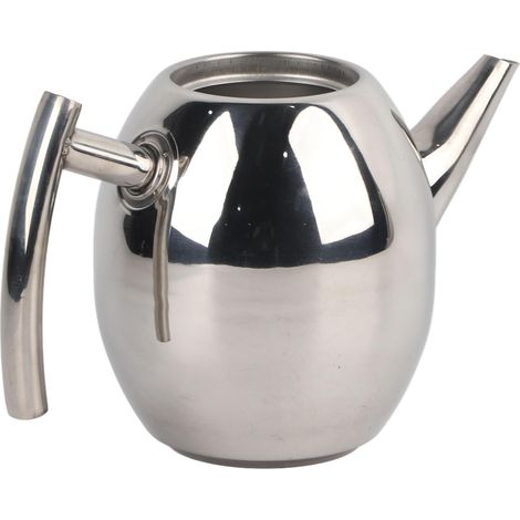 Bouilloire en Acier Inoxydable 1L, Théière avec Infuseur et Filtre pour Hôtel et Restaurant (1/5)