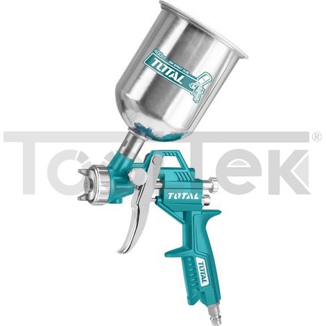 PISTOLA AEROGRAFO AD ARIA COMPRESSA VERNICIATURA 400CC TOTAL (1/4)