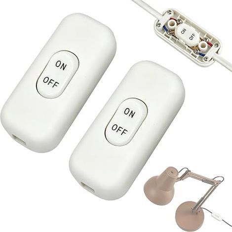 Replacement Lamp Switch Rocker Switch 6A 250V White